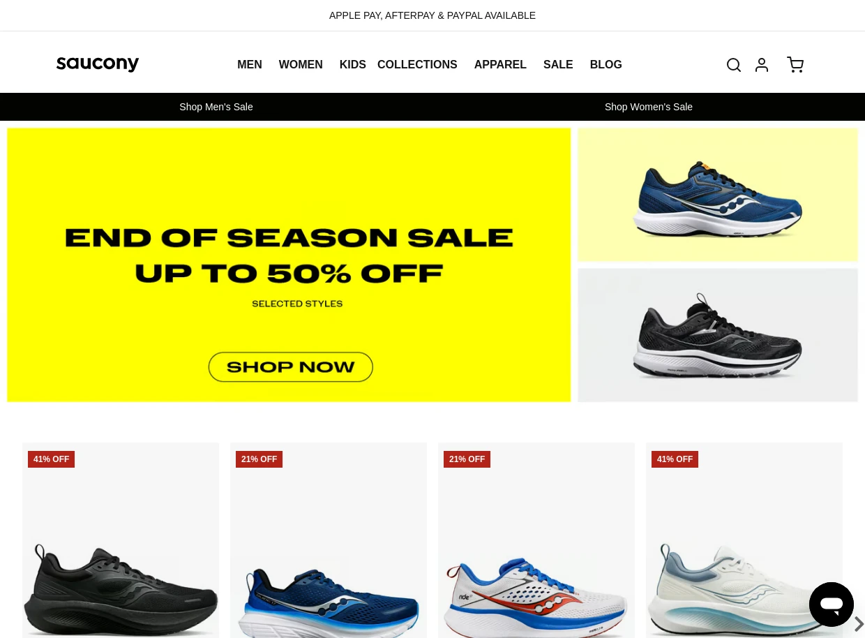 Saucony website