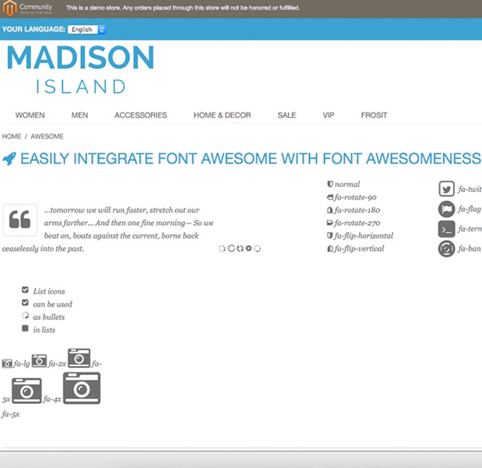 Font Awesomeness